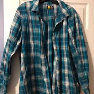 Blue plaid shirt